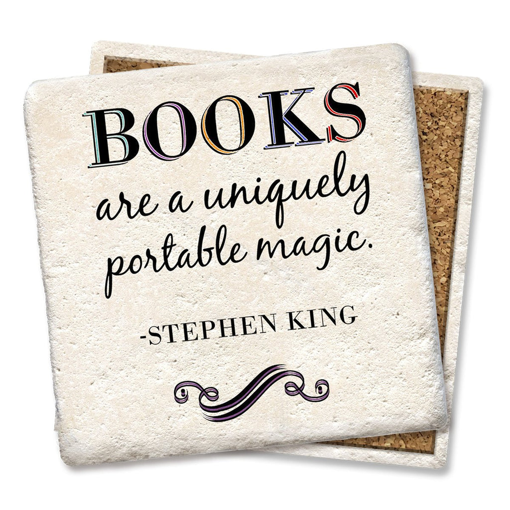 Books Are a Uniquely Portable Magic Coaster