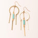 Dreamcatcher Earring Turquoise Gold