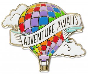 Adventure Awaits Balloon Pin