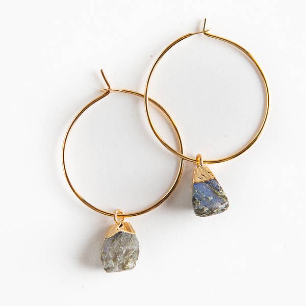 Bella Gemstone Earrings, Labordorite