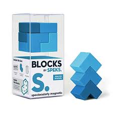 Blocks Blue-ish Magnetic Brackets - Across The Way