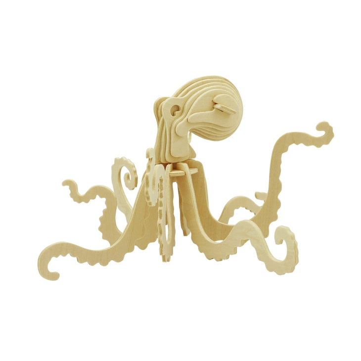 3D Wooden Puzzle: Octopus