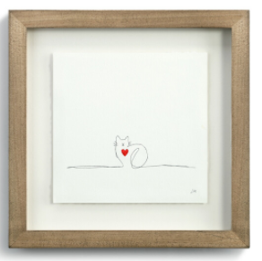Cat Love Stitch Wall Art
