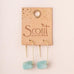 Floating Earring Amazonite/Gold - Across The Way
