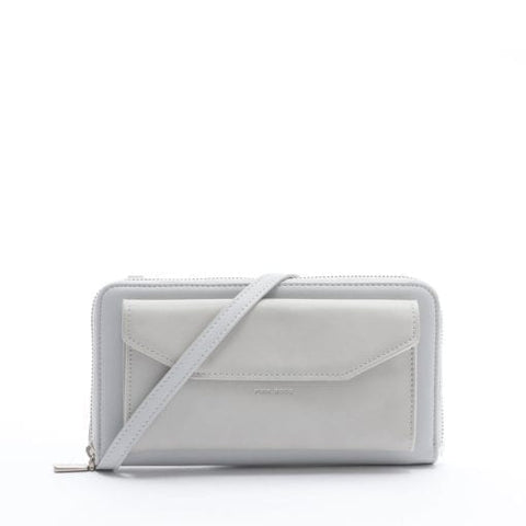 Frances Zip Around Wallet - Grey - Across The Way