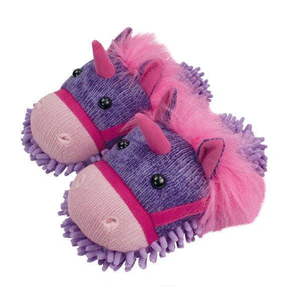 Fuzzy Slippers Unicorn
