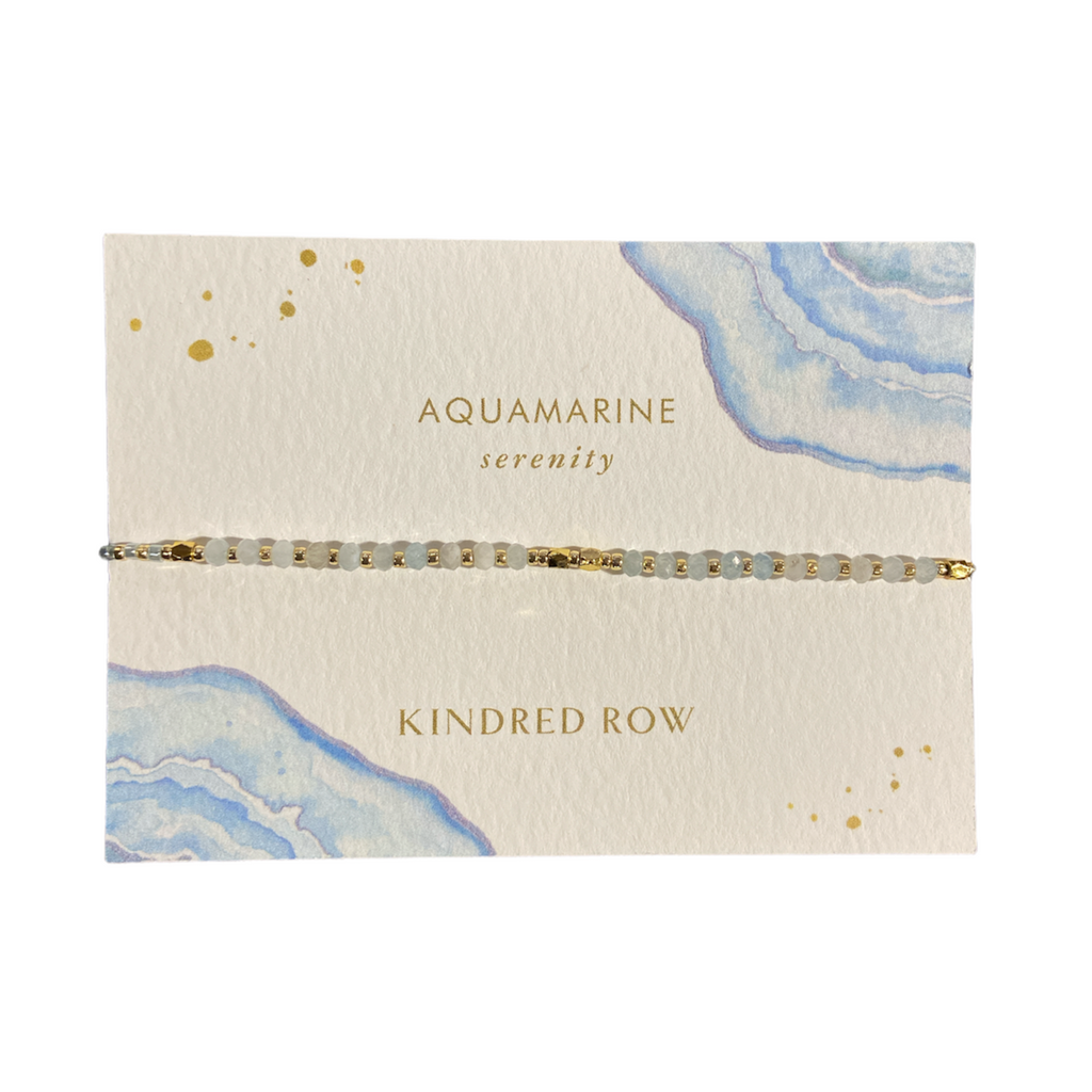 Aquamarine Healing Gemstone Stacking Bracelet