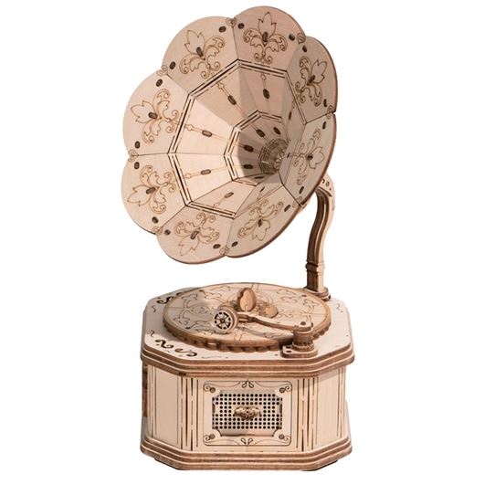 3D Wooden Puzzle Gramophone