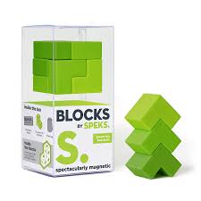 Blocks Green-ish Magnetic Brackets - Across The Way