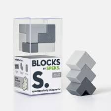 Blocks Grey-ish Magnetic Brackets - Across The Way