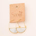 Hoop Earring Howlite/Gold - Across The Way