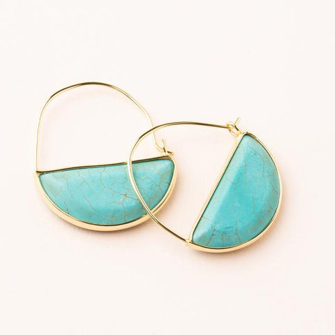 Hoop Earring Turq/Gold - Across The Way