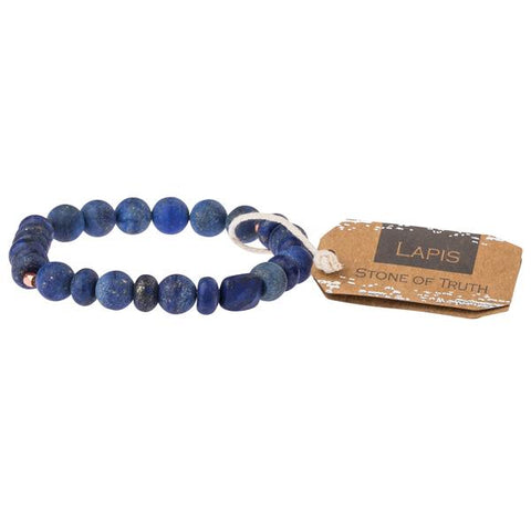 Lapis Stone Stacking Bracelet - Across The Way