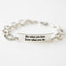 Link Bracelet Do what you love.. - Silver