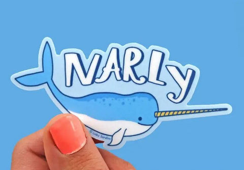 Narly Narwhal Sticker