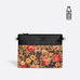 Nicole Pouch Large - Black /  Dark Floral Cork