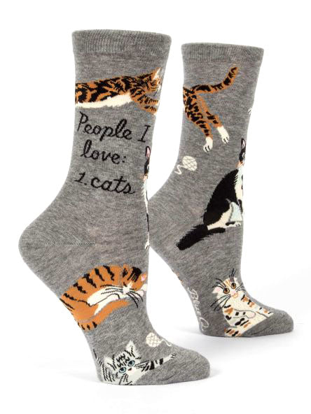 People I Love: Cats Crew Socks