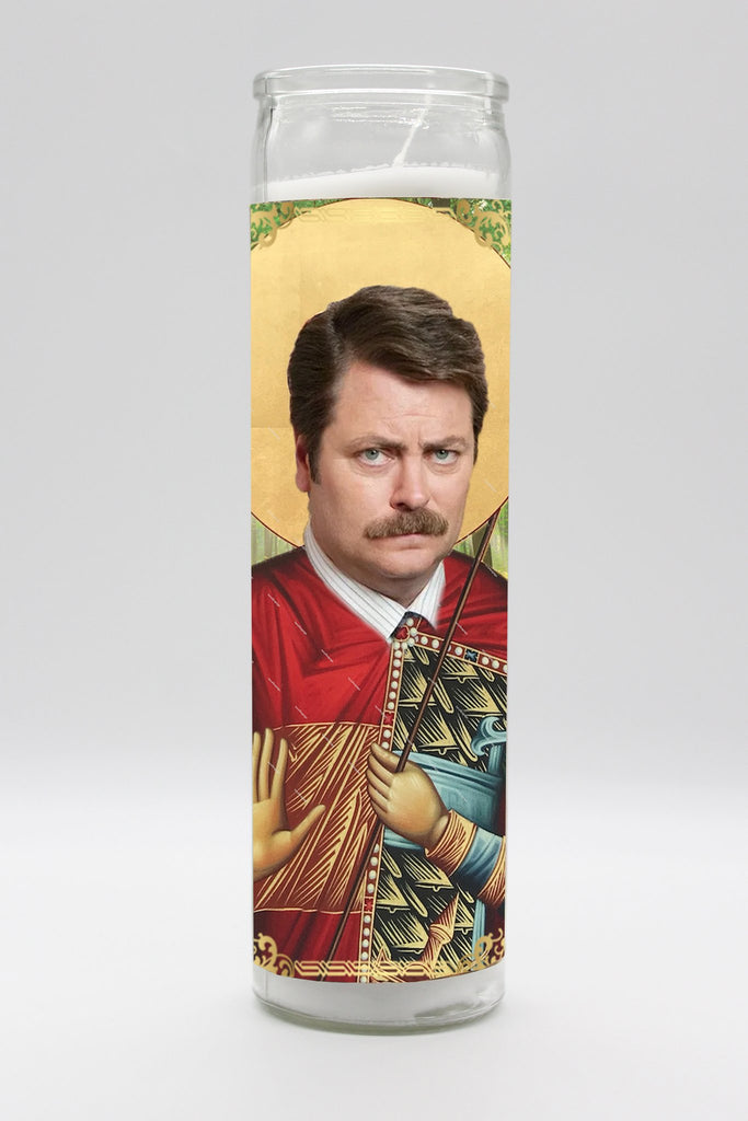 Ron Swanson Candle
