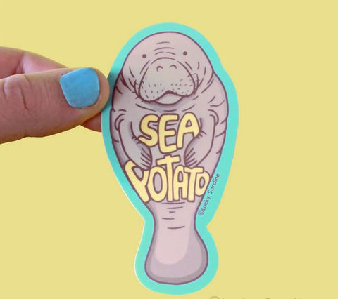 Manatee Sea Potato Sticker