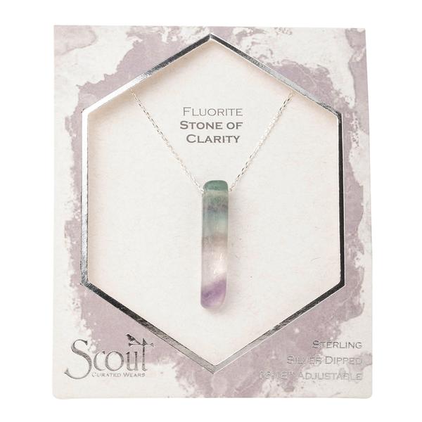 Stone Point Neck Fluorite/Silver - Across The Way