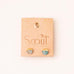 Stud Earring Amazonite/Gold - Across The Way