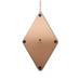 Diamond Mirror Brass